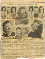 Cincinnati Enquirer Engagement Announcement - March 7, 1943