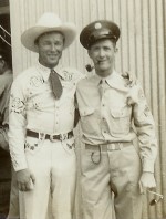 Roy Rogers and Ralph Pruiett at Gardner Field