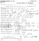 Thomas and Icyphenia Pruett Marriage Document
